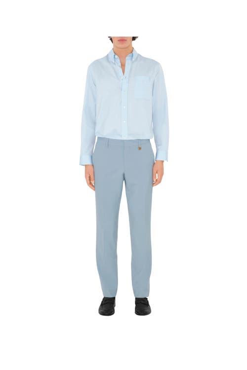 Burberry Wool Tailored Trousers In Gale