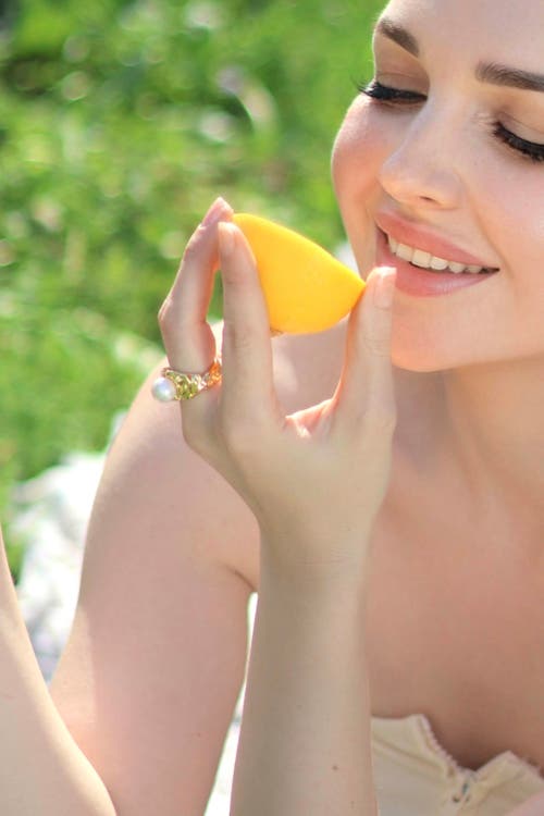 Classicharms Nora Freshwater Pearl Molten Statement Ring In Gold