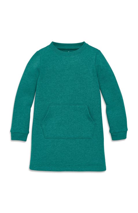 Kids Cozy Fleece Sweatshirt Dress