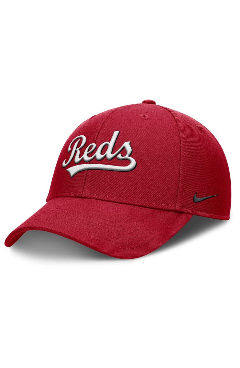 Nike Men's Nike Red Cincinnati Reds Rise Gaberdine Adjustable Hat, Alternate, color, Red
