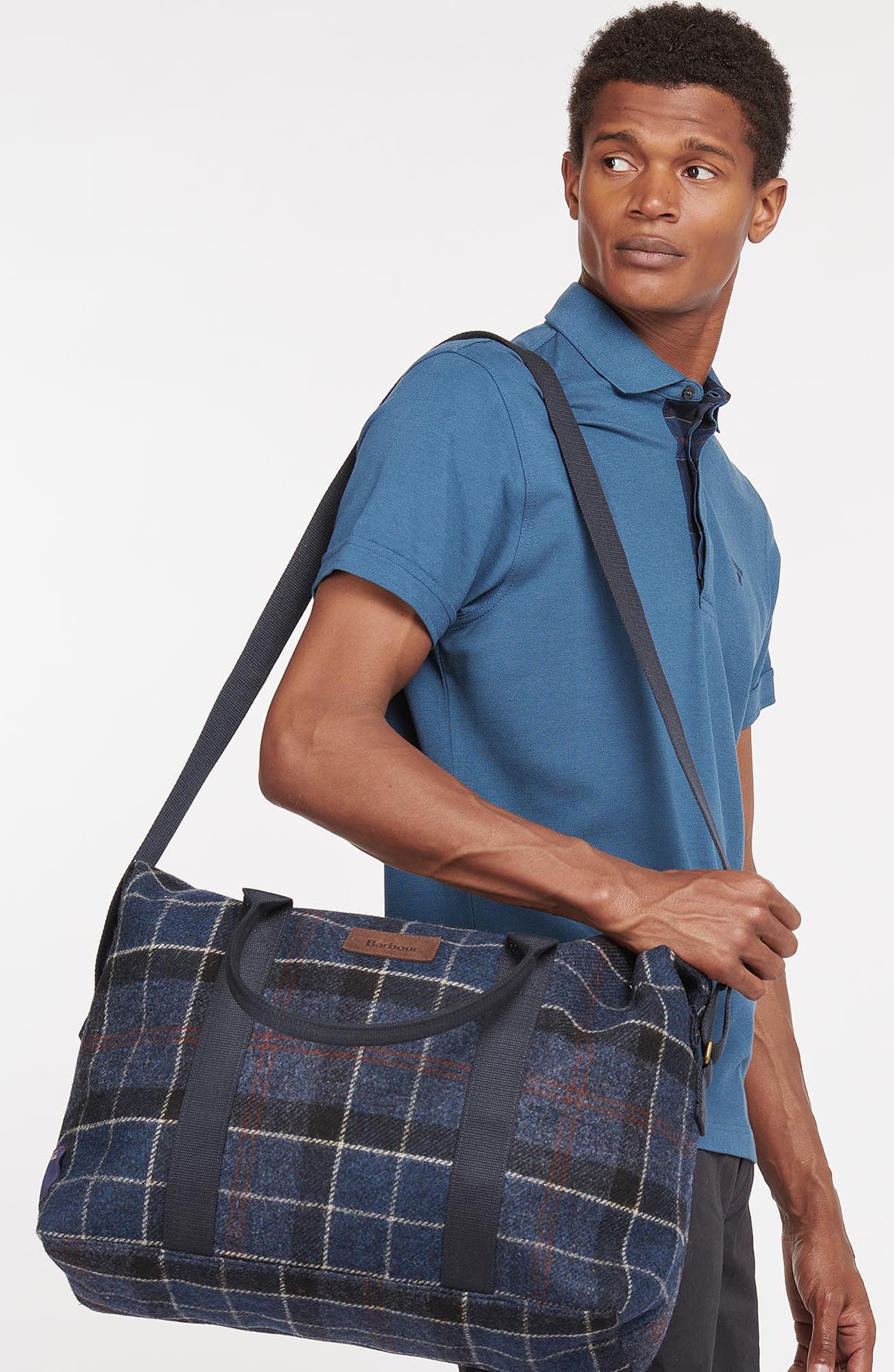Barbour Tevoit Tartan Wool Holdall, Alternate, color, 