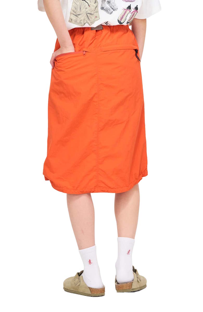 Gramicci Packable Woven Midi Skirt, Alternate, color, Orange