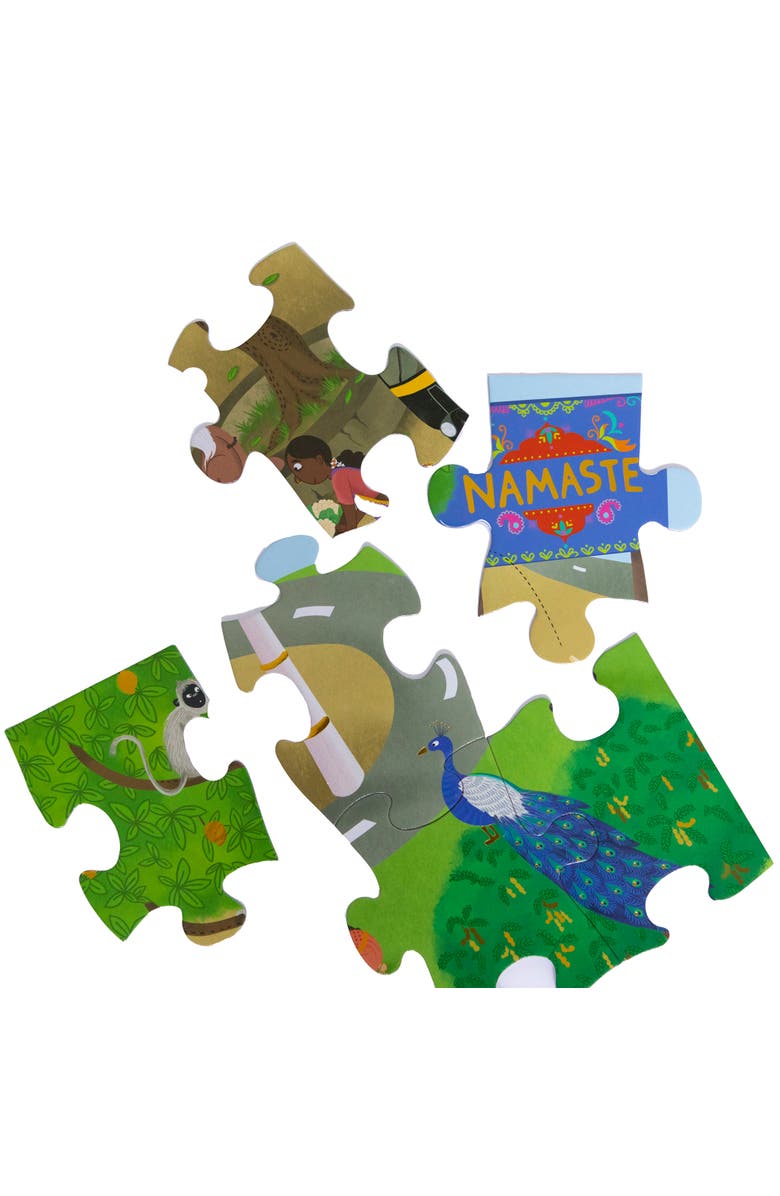 KULTURE KHAZANA Namaste India Floor Puzzle, 51 Pieces, Alternate, color, Multicolored