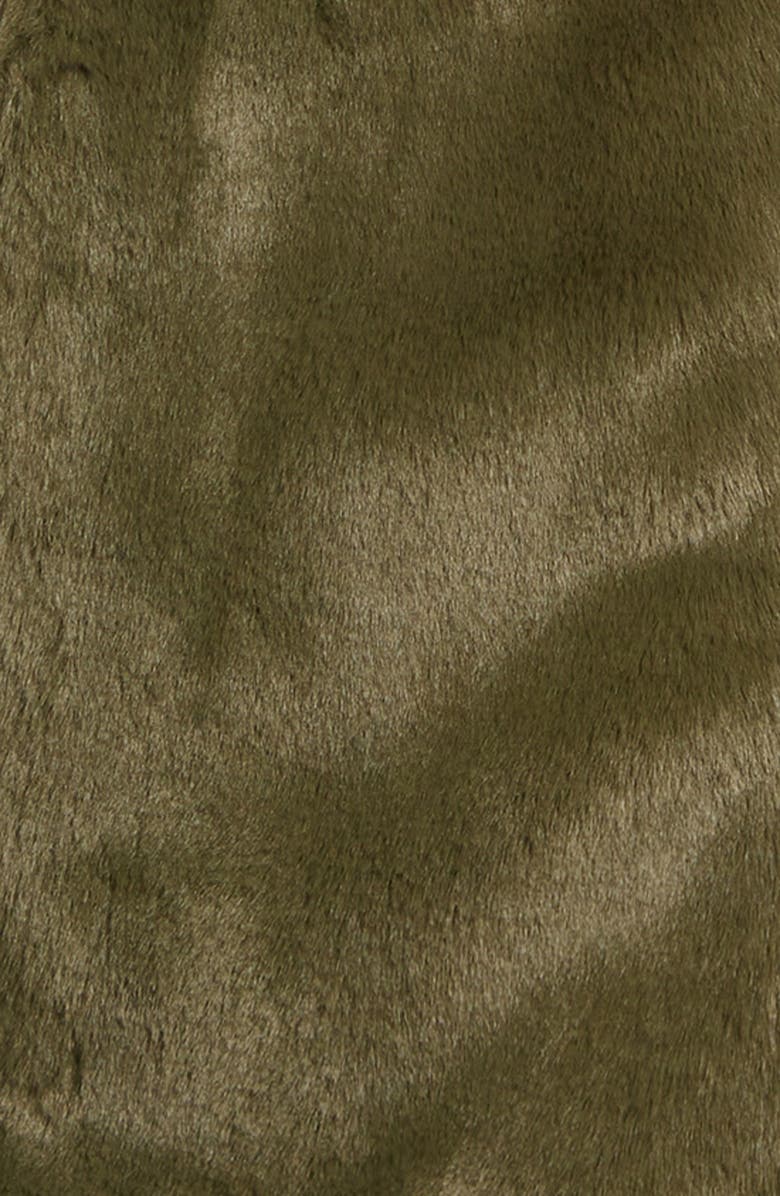 Save The Duck Kids' Flora Reversible Hooded Faux Fur Coat, Alternate, color, Sherwood Green