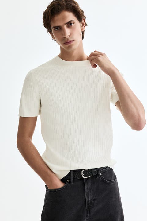 Slim Fit Knitted T-shirt