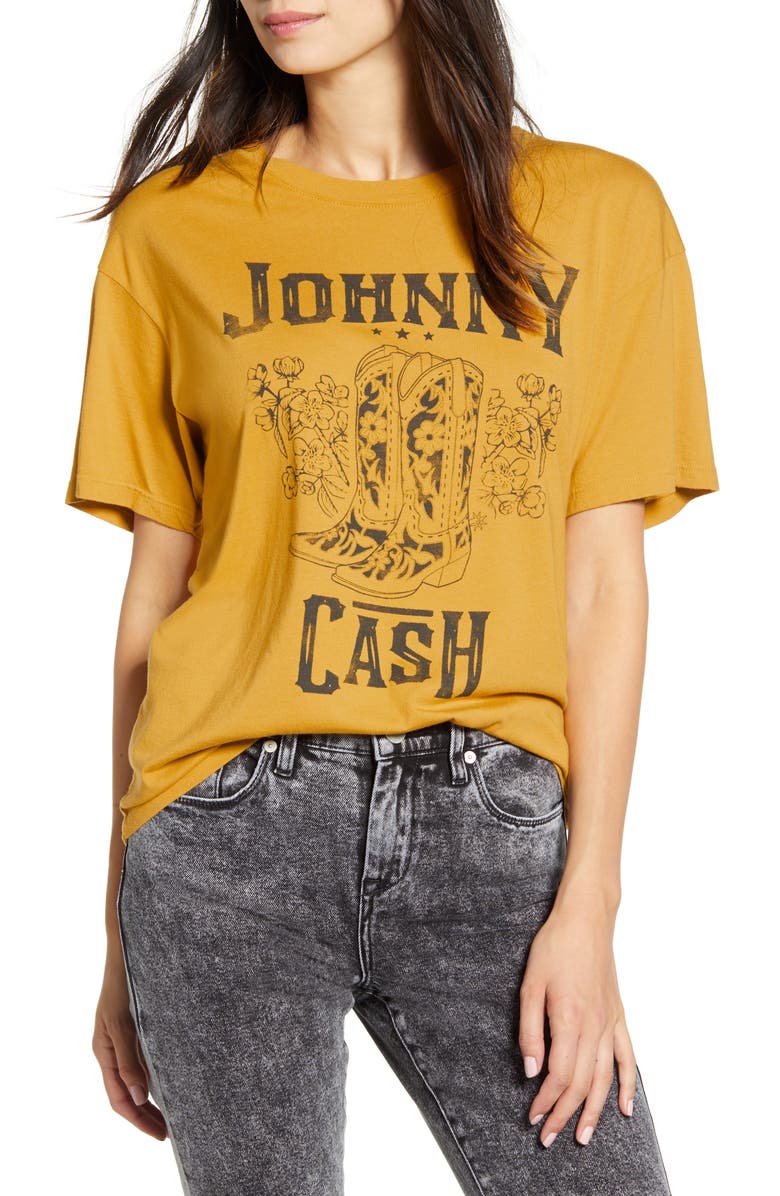 Daydreamer Johnny Cash Boots Tee, Main, color,