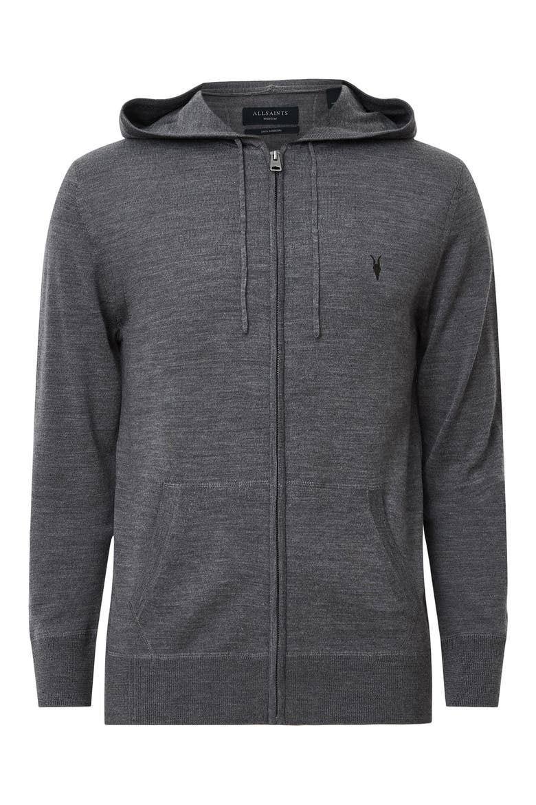 Mode Merino Wool Hoodie, Alternate, color, MONUMENT GREY