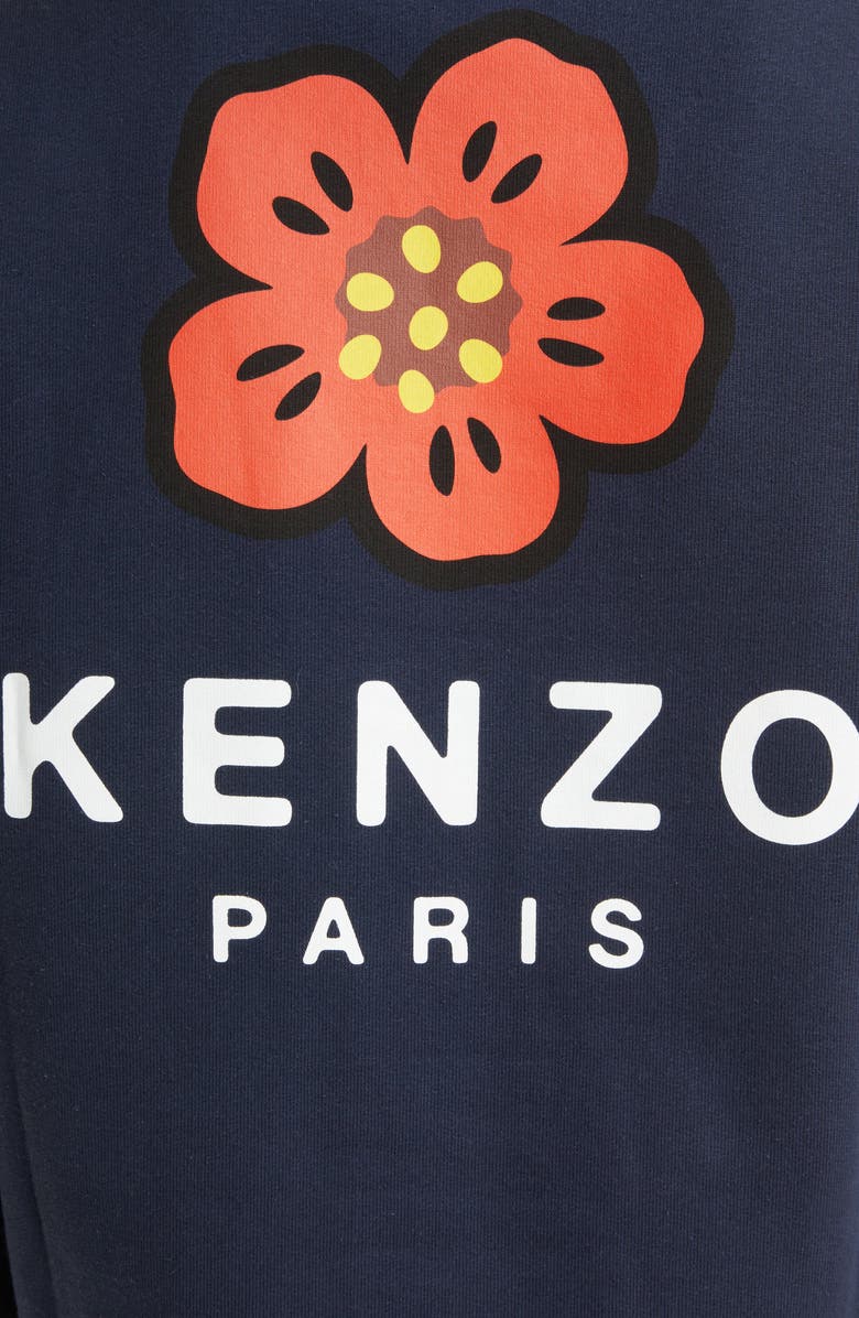 KENZO Boke Flower Graphic Fleece Cardigan, Alternate, color, 