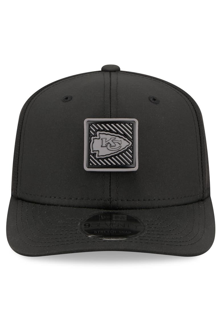 Men's New Era  Black Kansas City Chiefs 2026 NFL Training Camp 9SEVENTY Adjustable Hat, Alternate, color, Black