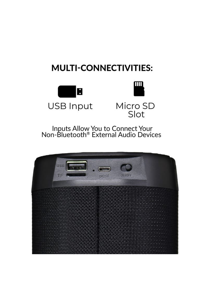 Soundlight+ Bluetooth Rechargeable Portable Speaker, Alternate, color, Black