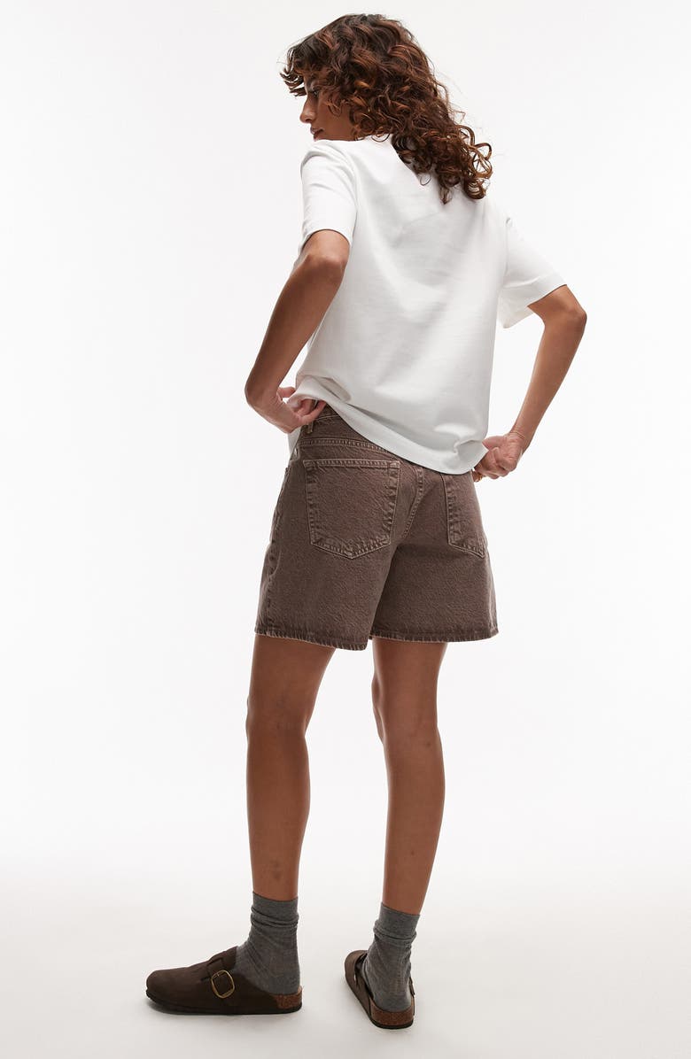 Topshop Editor Denim Shorts, Alternate, color,