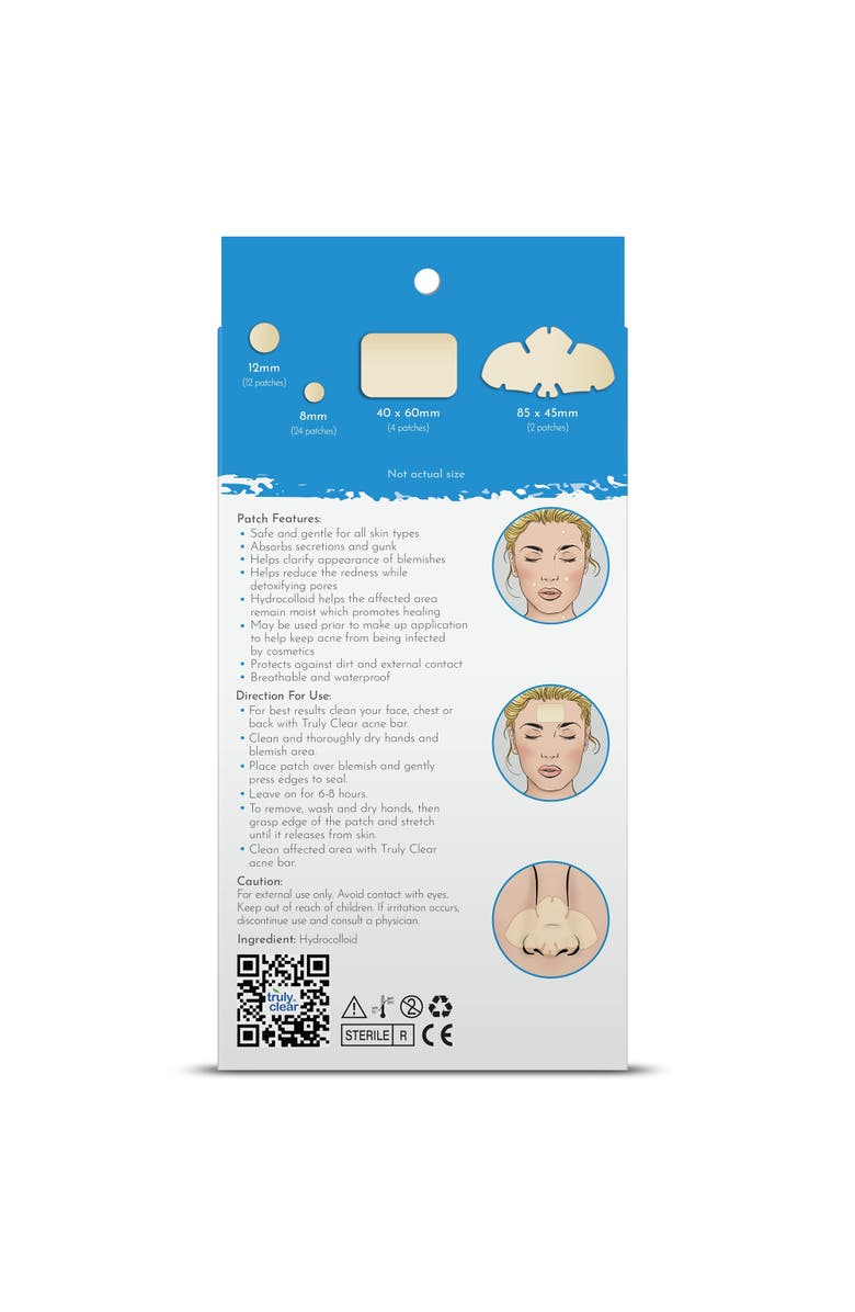 TRULY CLEAR Target Patches, 42 Count, 4 Sizes, Alternate, color, Multicolored