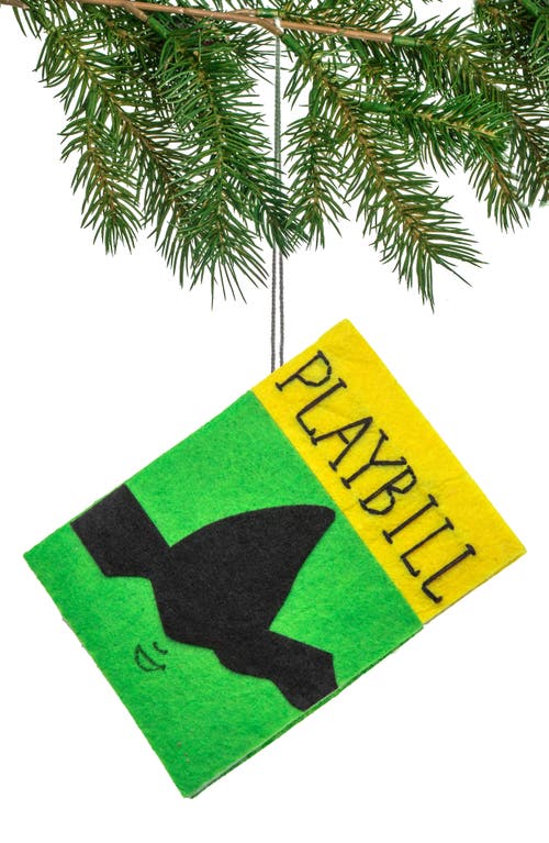 Silk Road Bazaar Handmade Playbill Felt Ornament In Multi