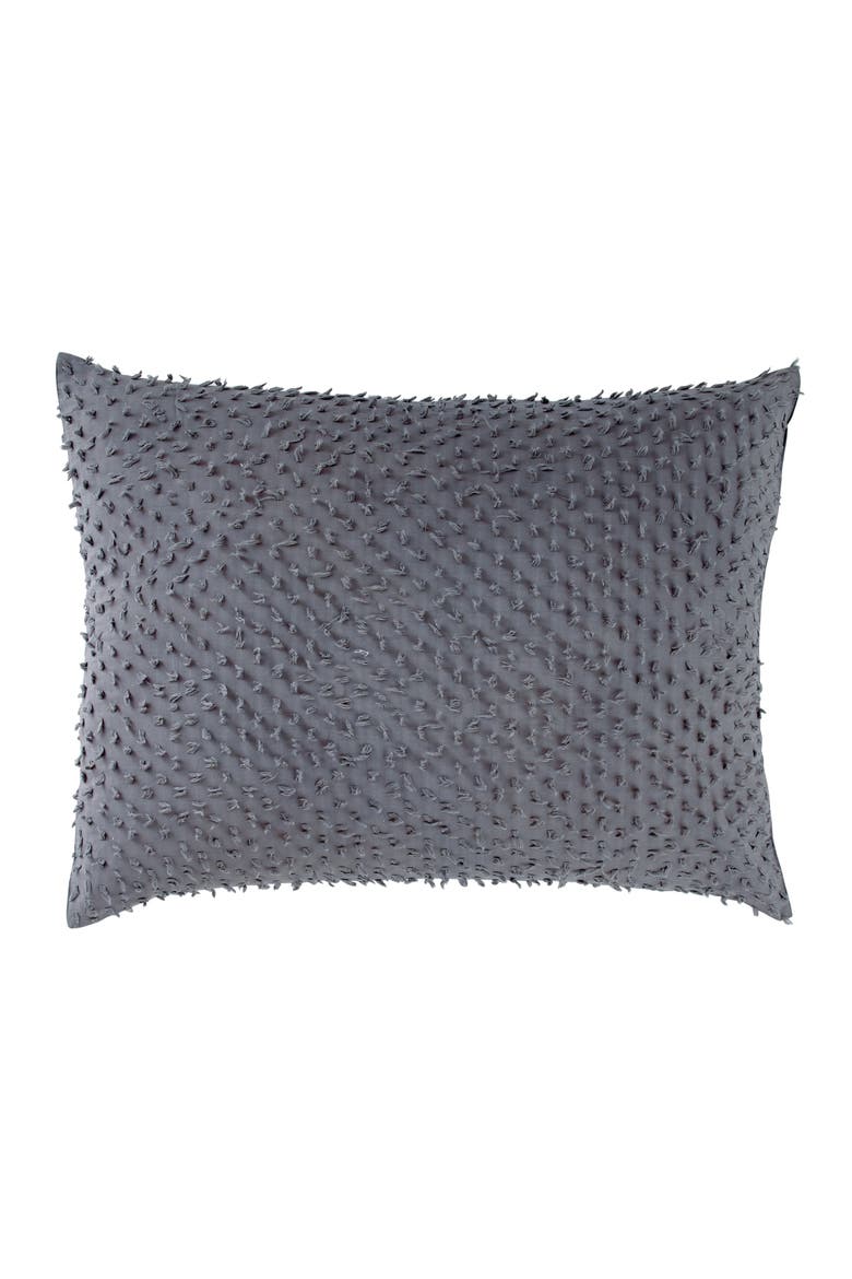 Dot Fringe Comforter & Sham Set, Alternate, color, CHARCOAL