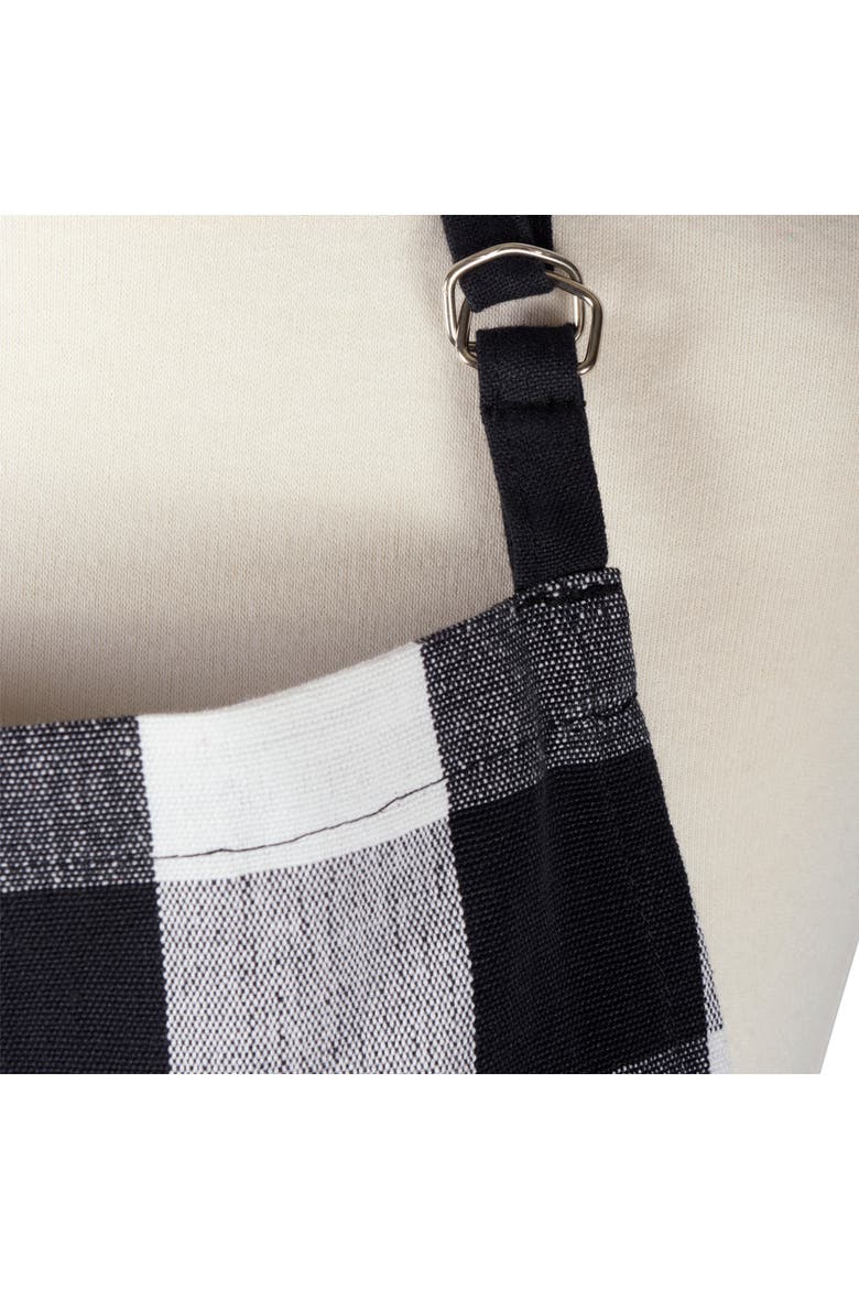 Buffalo Check Chef Apron Black & White, Alternate, color, Black & White