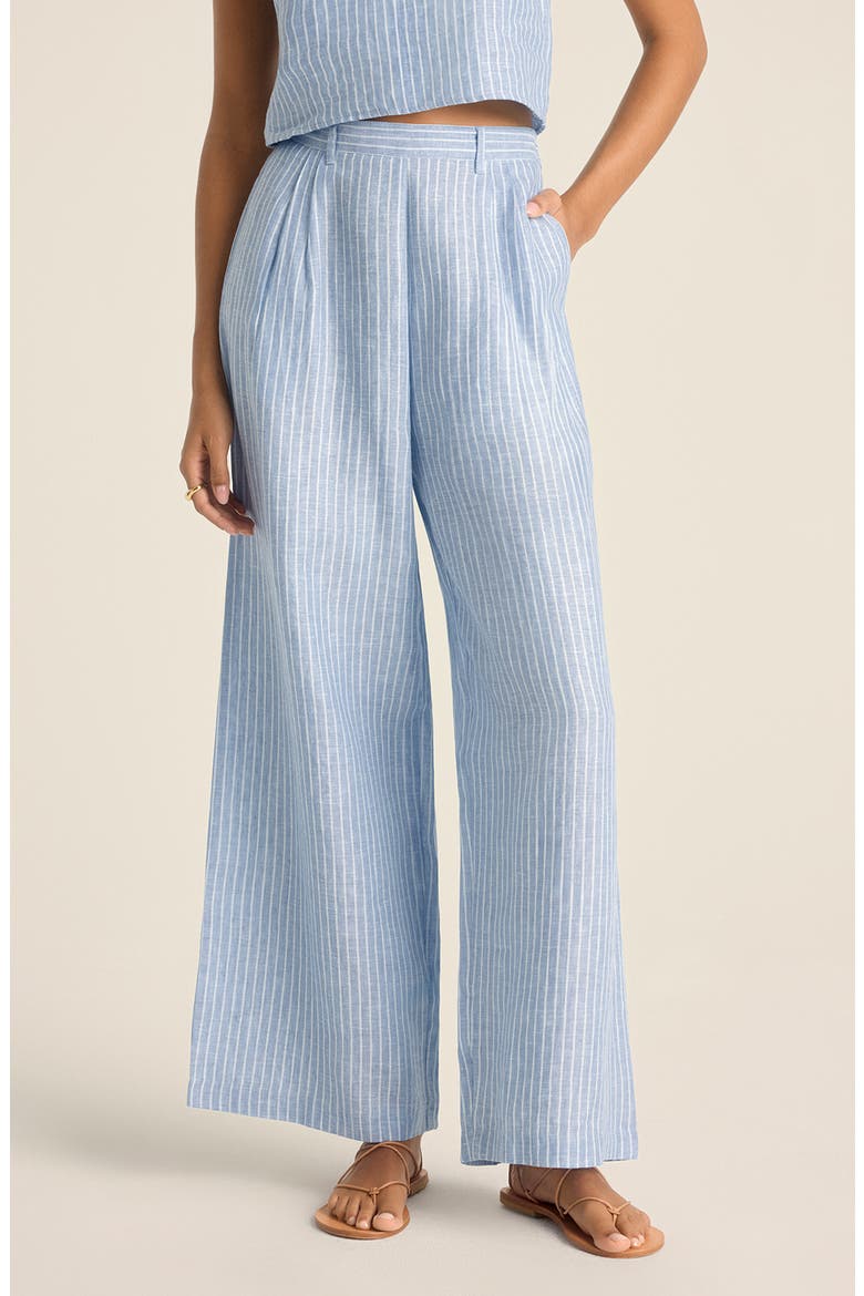 The Getaway Linen Cover-Up Pants, Main, color, SUMMER STRIPE