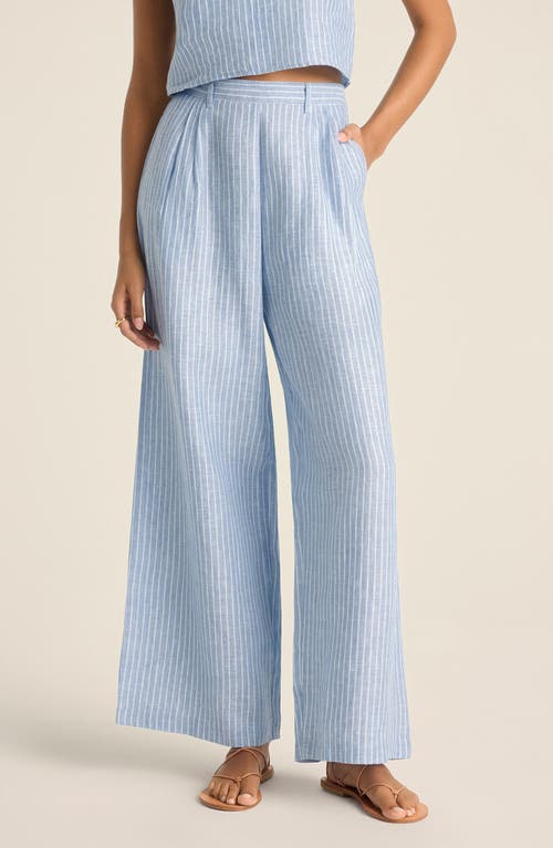 Vitamin A Getaway Linen Pants In Summer Stripe