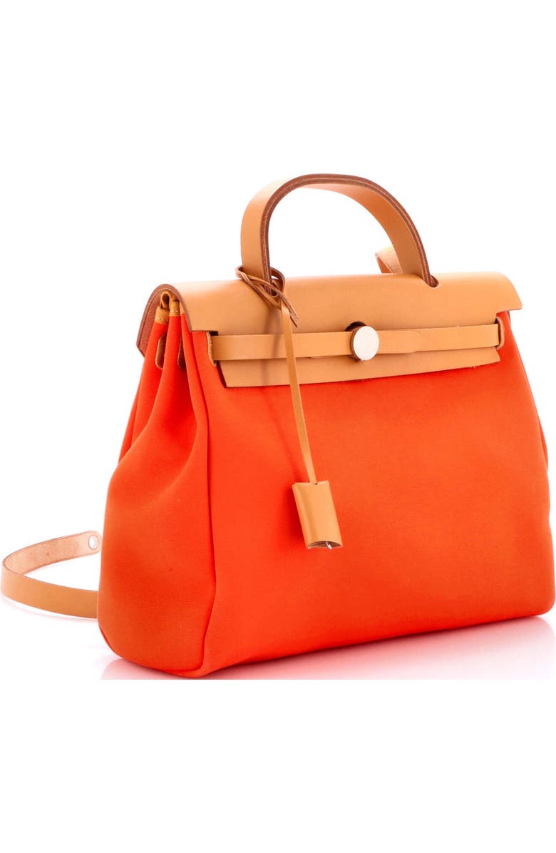 Pre-Owned Hermes Herbag Zip Leather and Toile 31, Alternate, color, Mecano