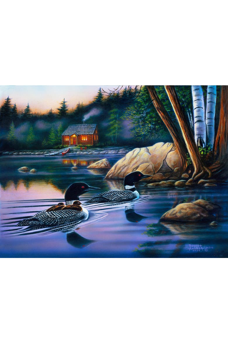 Backwater Loons 500 piece Jigsaw Puzzle for Adults, Alternate, color, Multicolor