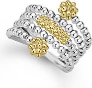 LAGOS Caviar Icon Bead & Bar Ring
