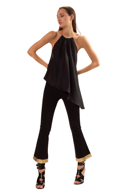 Cynthia Rowley Talita Silk Blouse In Black