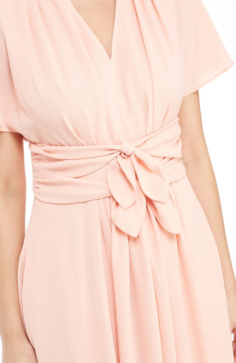 Gal Meets Glam Collection Jane Tie Waist Midi Dress, Alternate, color,