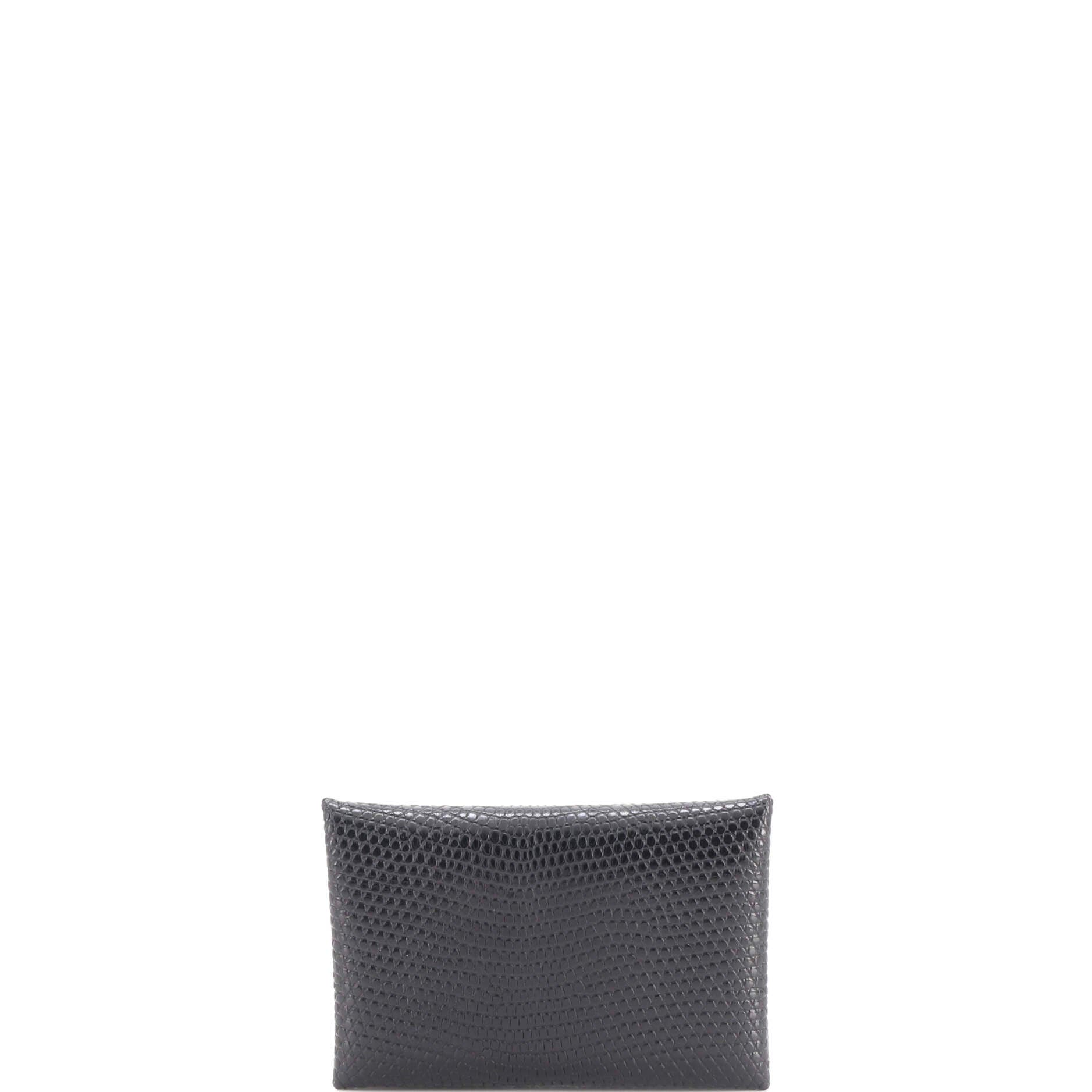 Calvi Card Holder Lizard, Alternate, color, Black