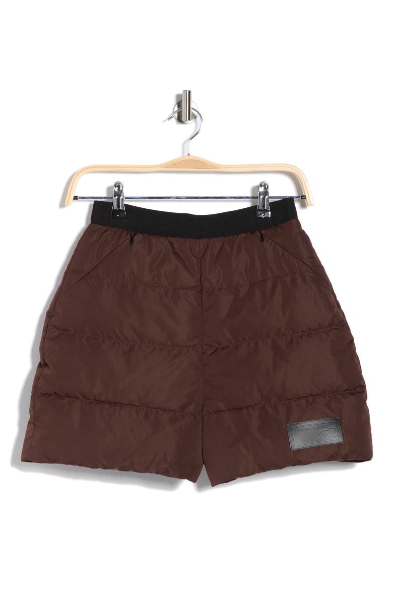 Quilted Shorts, Alternate, color, EBONY