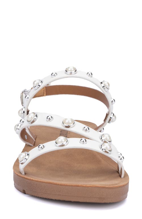 Olivia Miller Faux Pearl Slingback Sandal