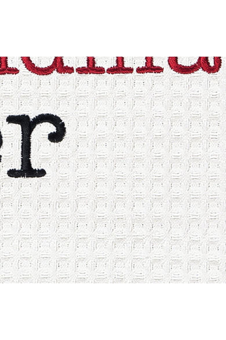 Dog Grandma Kitchen and Bathroom Embroidered Waffle Hand Towel, Alternate, color, Red