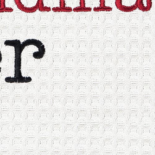 C & F Home C&f Home Dog Grandma Kitchen And Bathroom Embroidered Waffle Hand Towel In Multi