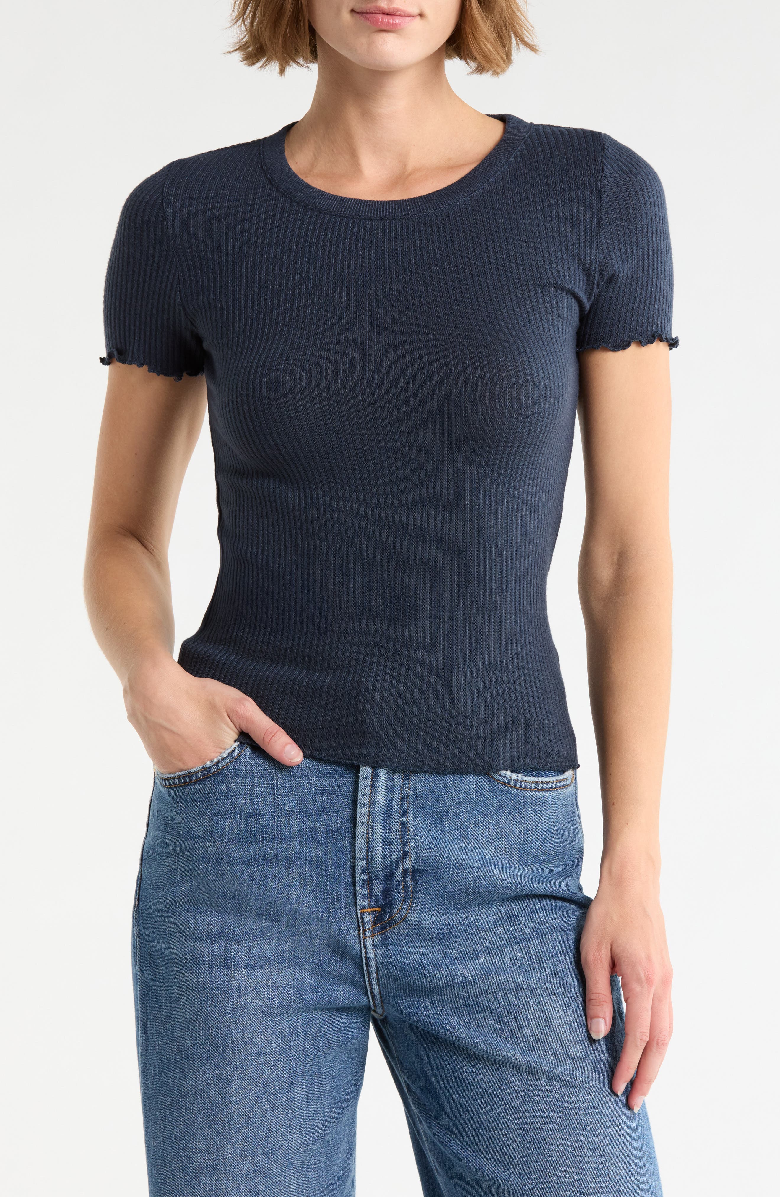 Splendid Joey Short Sleeve Sweater