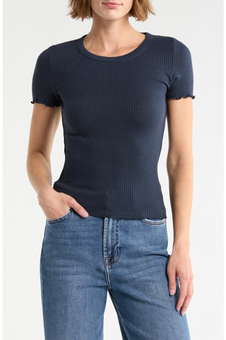 Joey Short Sleeve Sweater, Main, color, NAVY BLUE