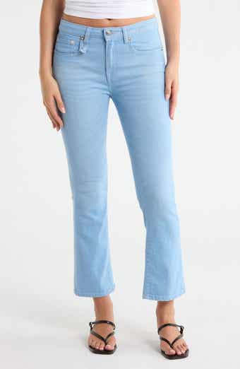 R13 Kick Fit Crop Flare Leg Jeans