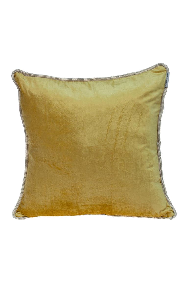 Maia Transitional Yellow Throw Pillow, Main, color, YELLOW