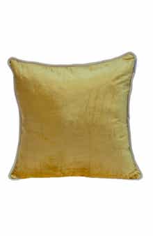 PARKLAND COLLECTION Maia Transitional Yellow Throw Pillow