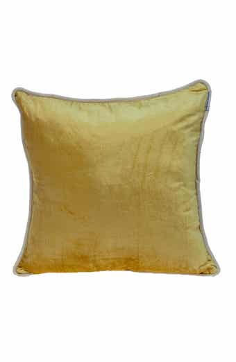 PARKLAND COLLECTION Maia Transitional Yellow Throw Pillow