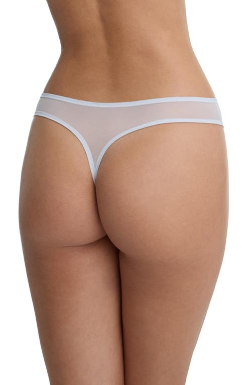 Skarlett Blue Enamoured Lace Thong In Gray
