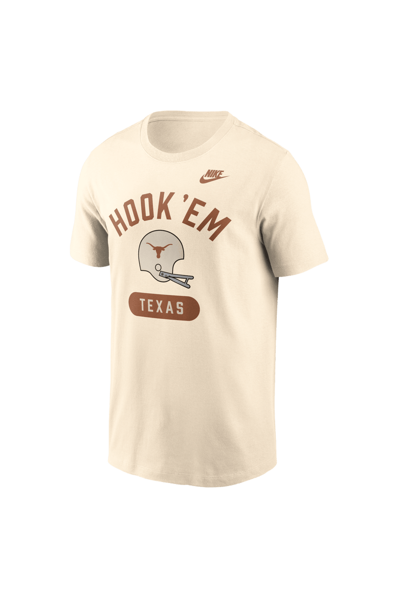 Men's Nike Natural Texas Longhorns Legacy Arch Helmet T-Shirt, Alternate, color, Natural