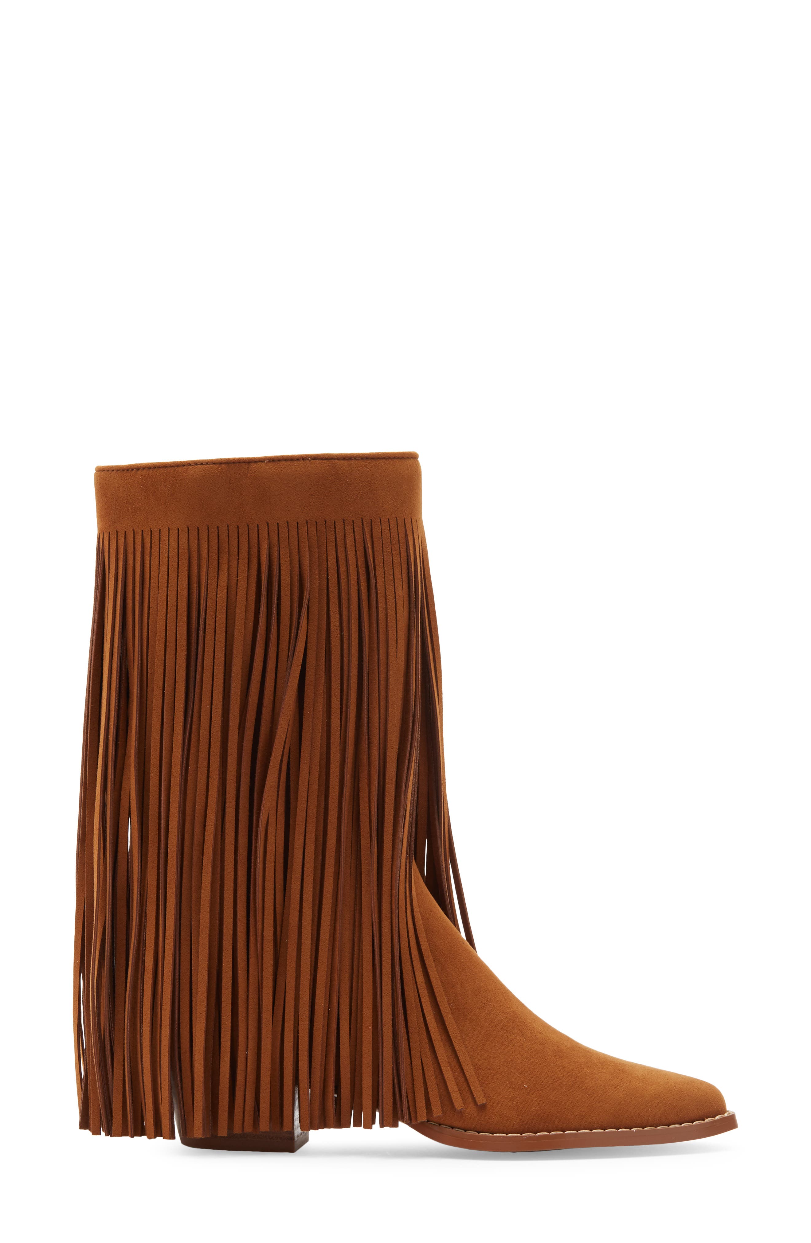 Wild Card Faux Suede Knee High Boot, Alternate, color, BROWN