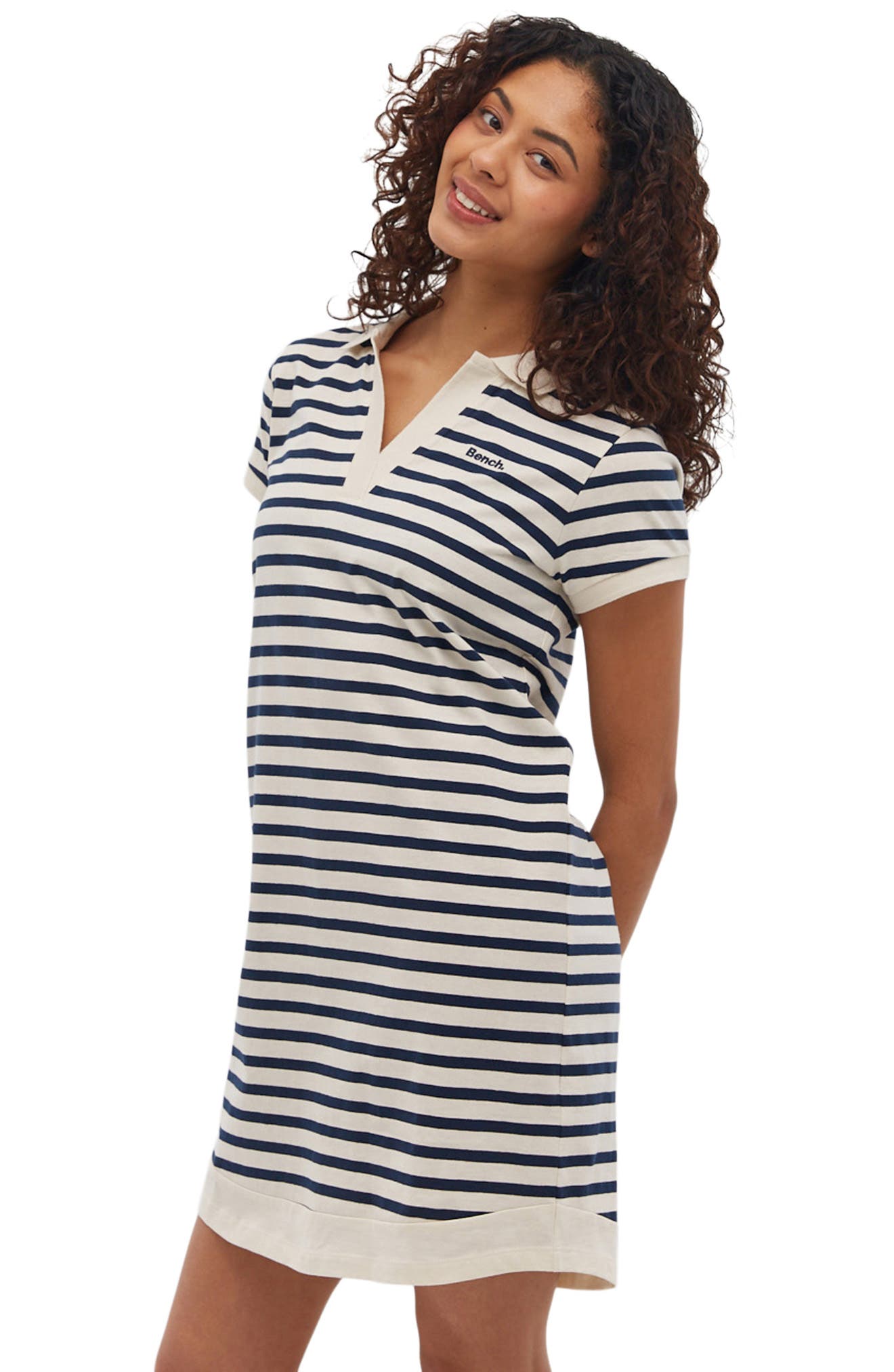 Bench. Orenda Stripe Polo Dress (Women) | Nordstromrack