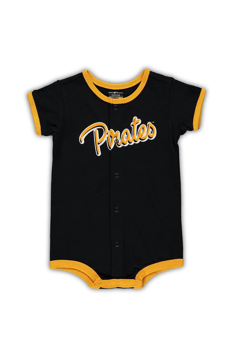 Outerstuff Infant Black Pittsburgh Pirates Power Hitter Romper, Main, color, Black