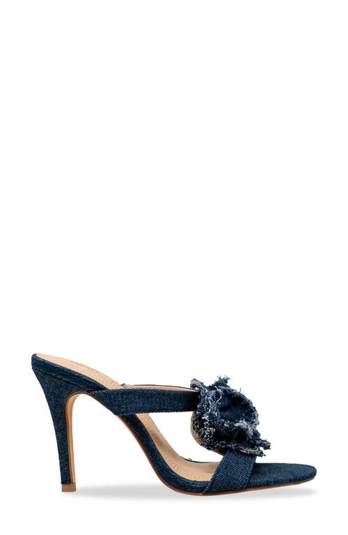 CHASE & CHLOE CHASE AND CHLOE YURELI FRAY ROSETTE SLIDE SANDAL 