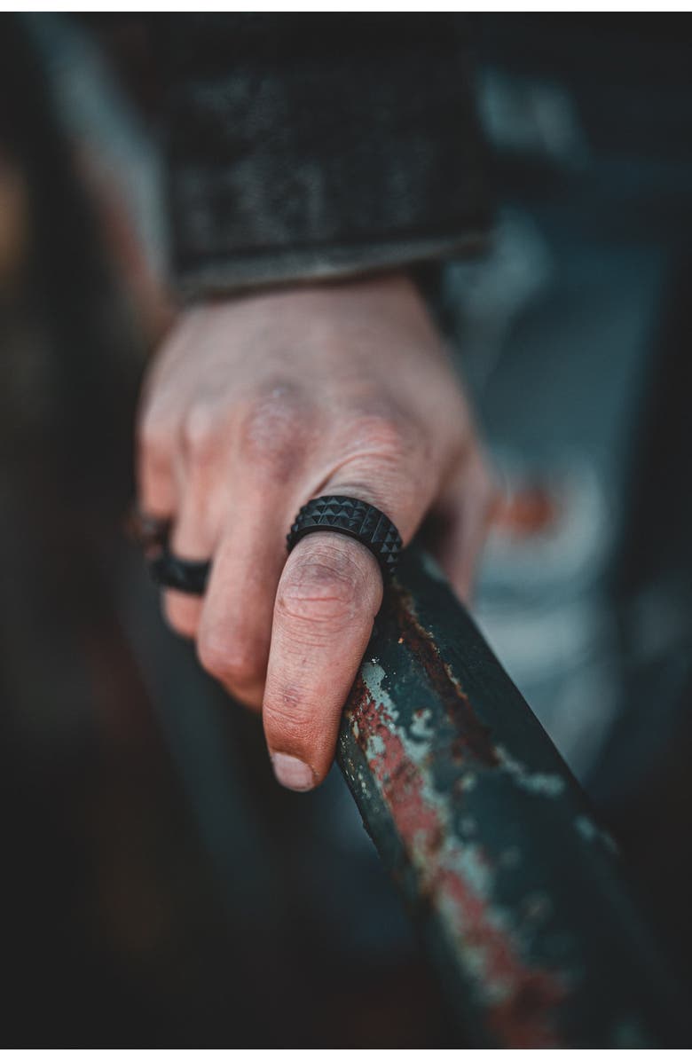 Room101 Punk Rock Ring, Alternate, color, Black