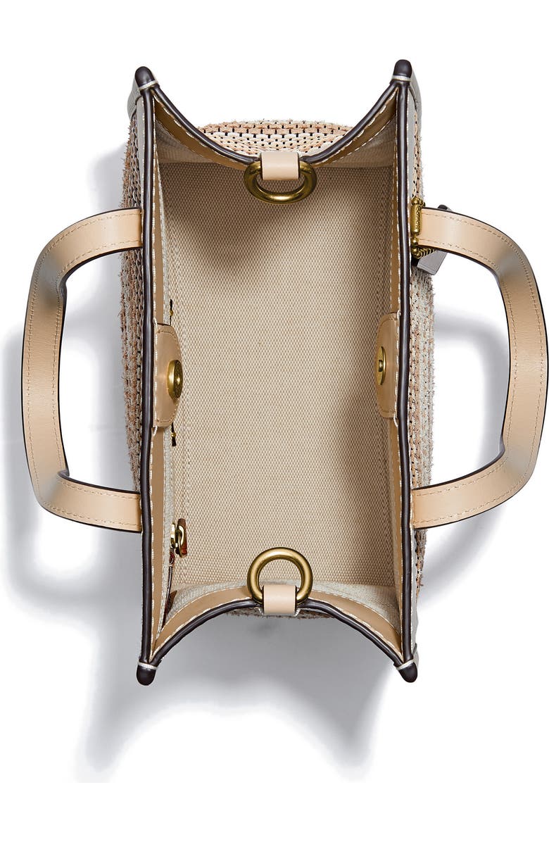 COACH Field Upcycled Woven Leather Tote, Alternate, color,