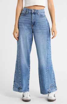 Good American Reworked Wide Leg Jeans