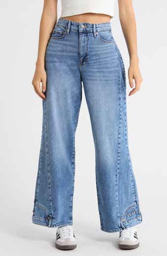 Good American Reworked Wide Leg Jeans