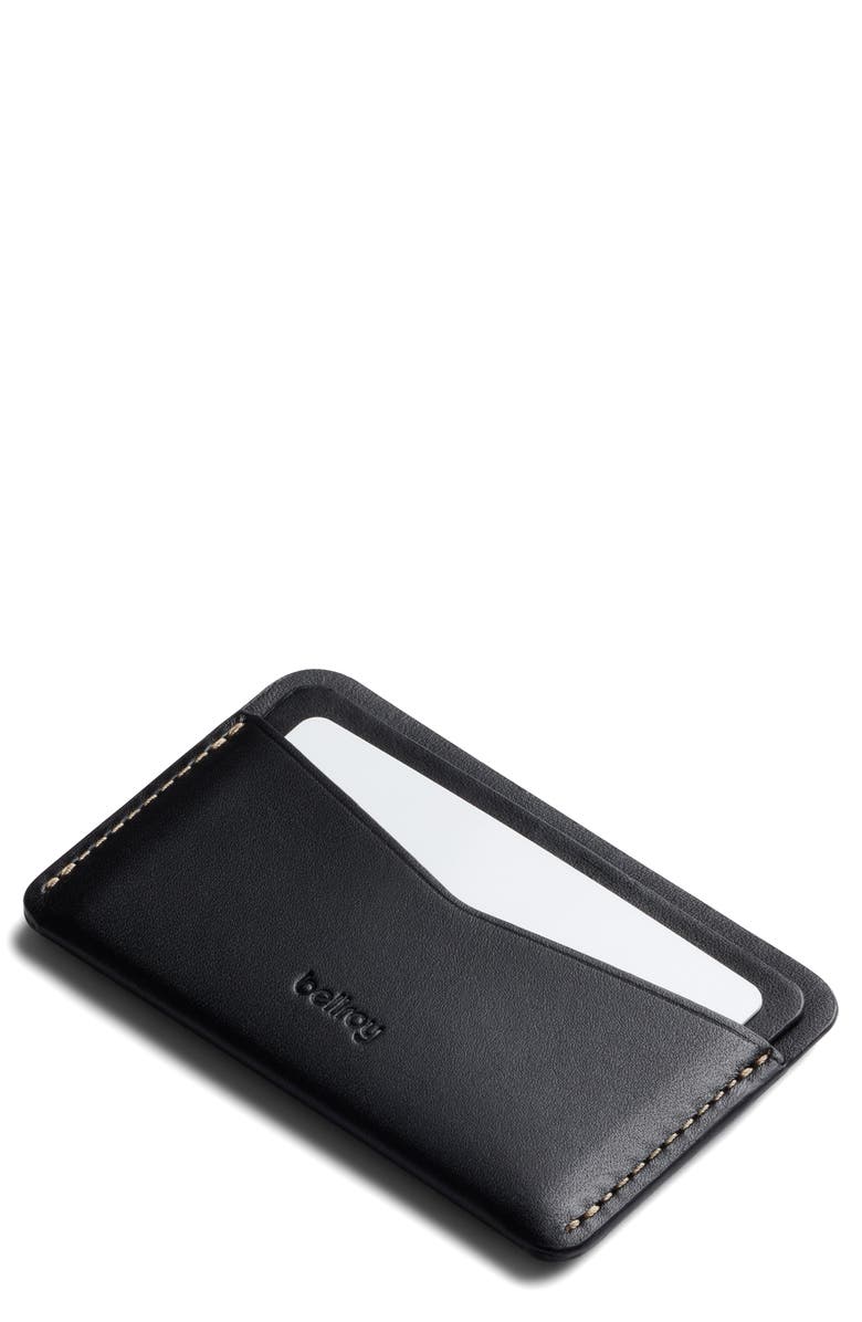 Bellroy Leather RFID Card Case, Main, color, Black