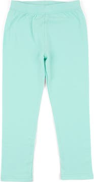 Leveret Girls Cotton Leggings, Solid Colors