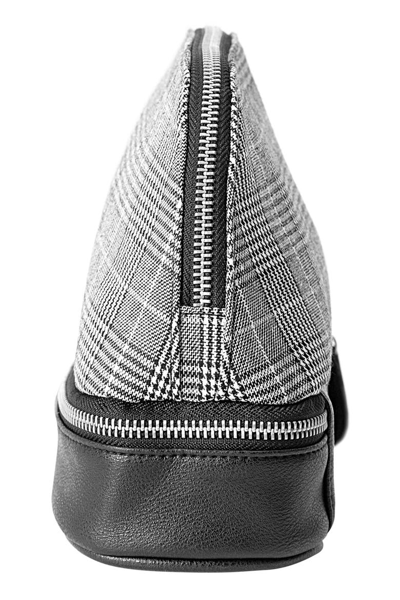 Monogram Glen Plaid Travel Case, Alternate, color, GREY